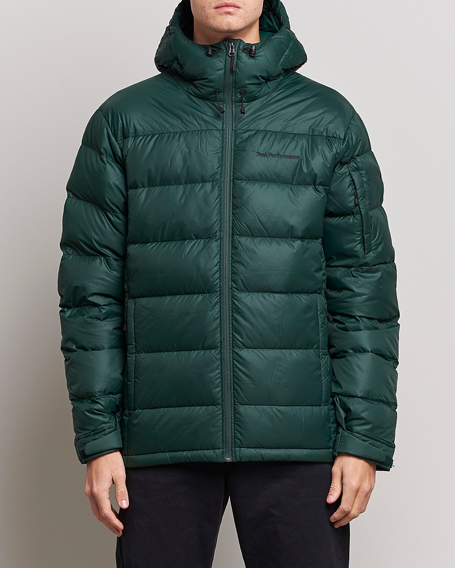 Herren | Daunenjacken | Peak Performance | Frost Down Hooded Jacket  Scarab Green