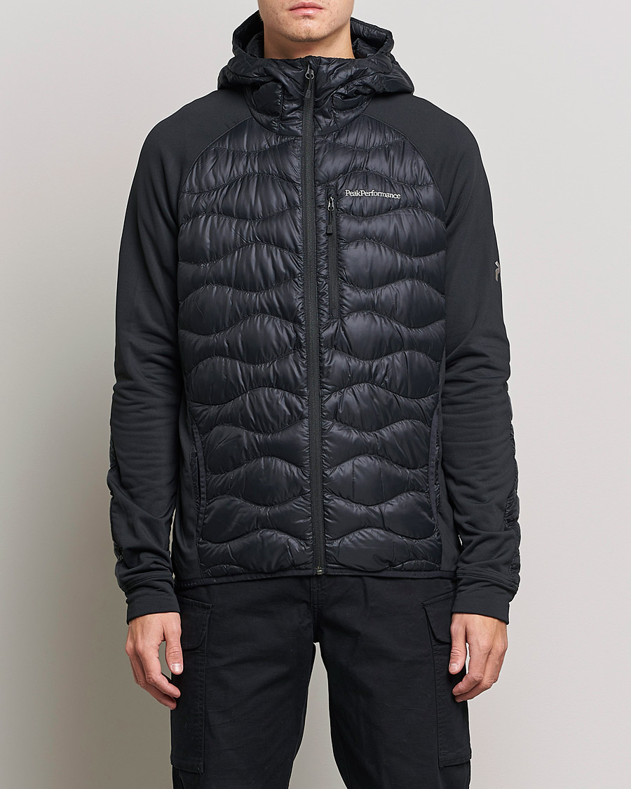 Herren | Hybridjacken | Peak Performance | Helium Down Hybrid Hood Jacket Black