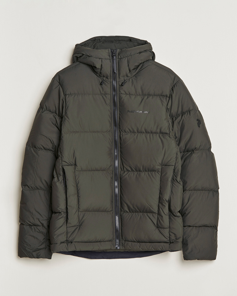 Herren | Jacken | Peak Performance | Rivel Down Hooded Jacket Olive Extreme