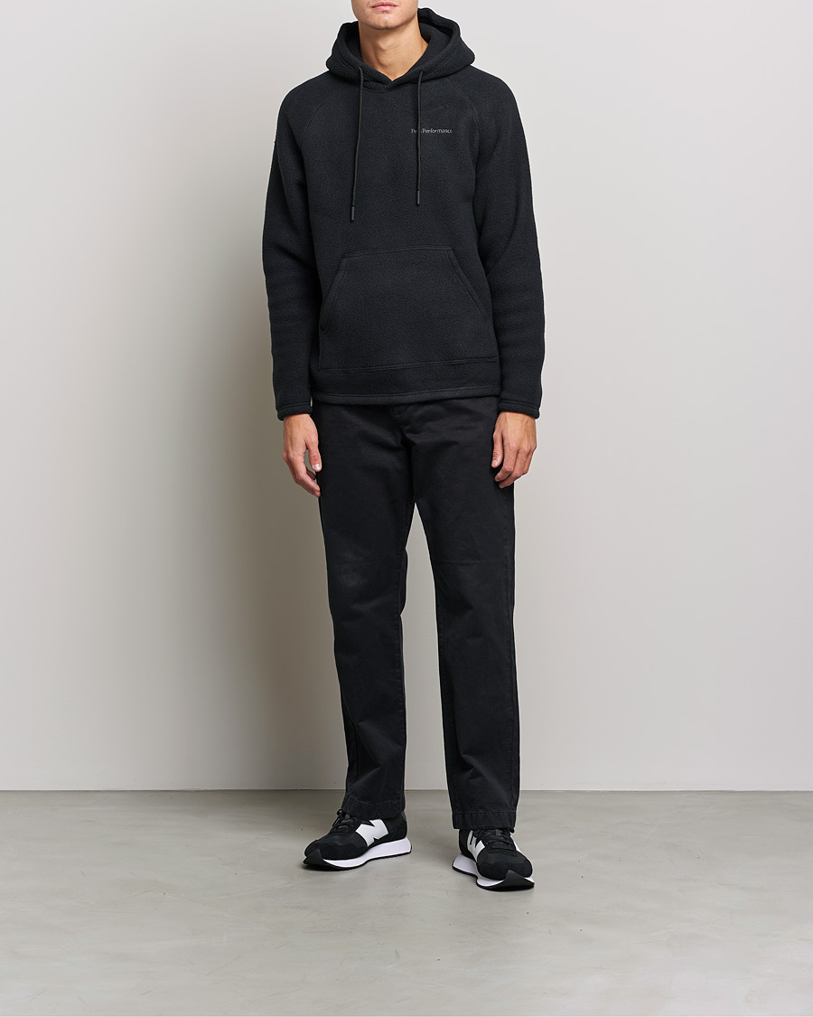 Herren | Pullover | Peak Performance | Fleece Hood Black