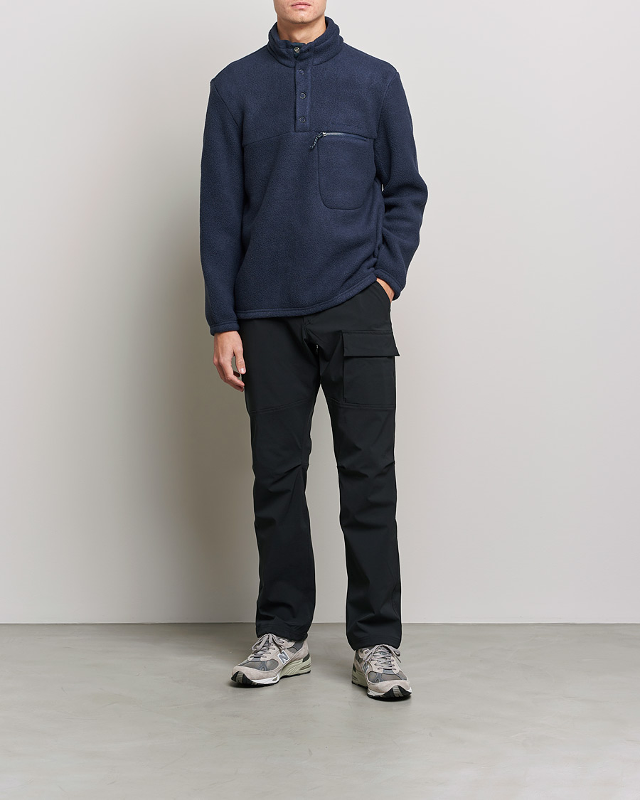 Herren | Pullover | Peak Performance | Fleece Snap T-Neck Blue Shadow