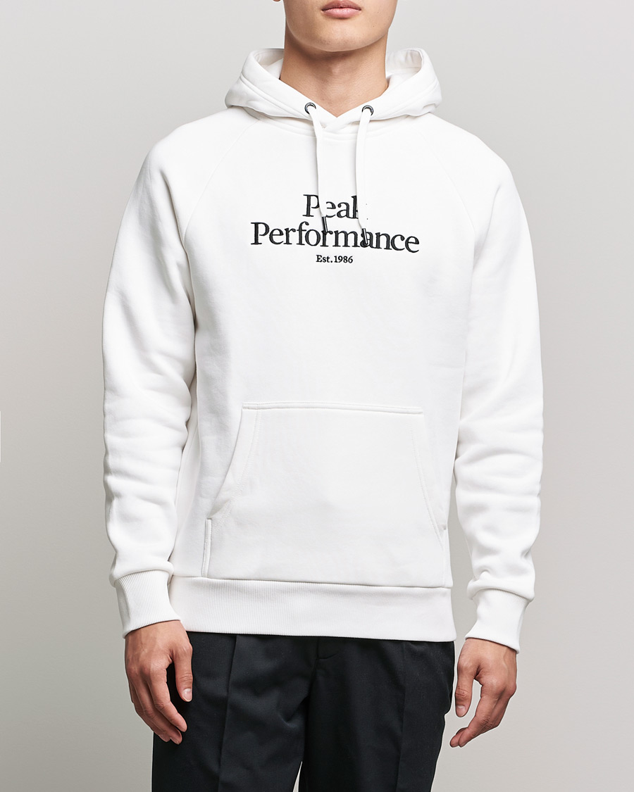 Herren | Pullover | Peak Performance | Original Logo Hoodie Offwhite