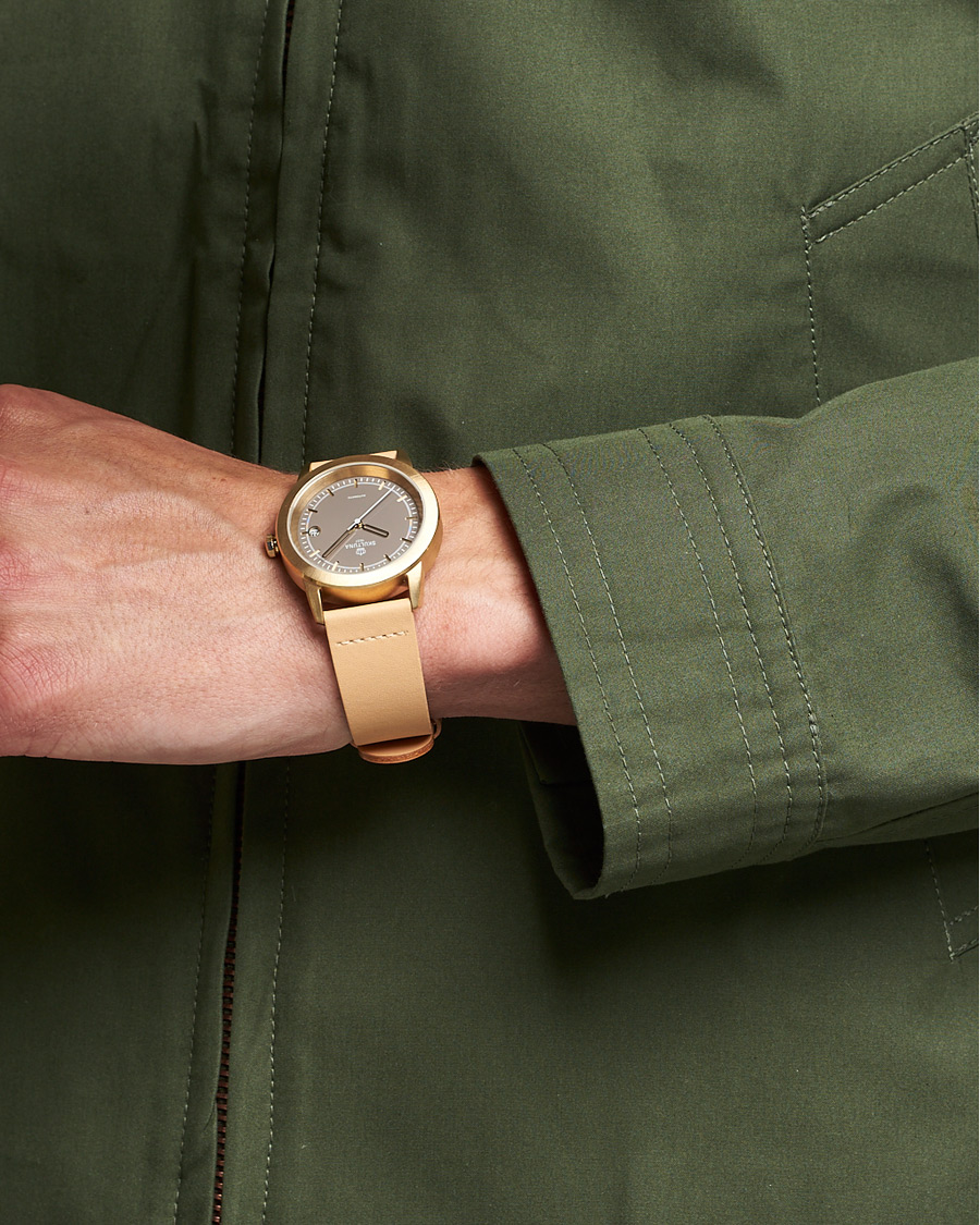 Herren | Fine watches | Skultuna | 37mm Automatic Brass Grey Dail