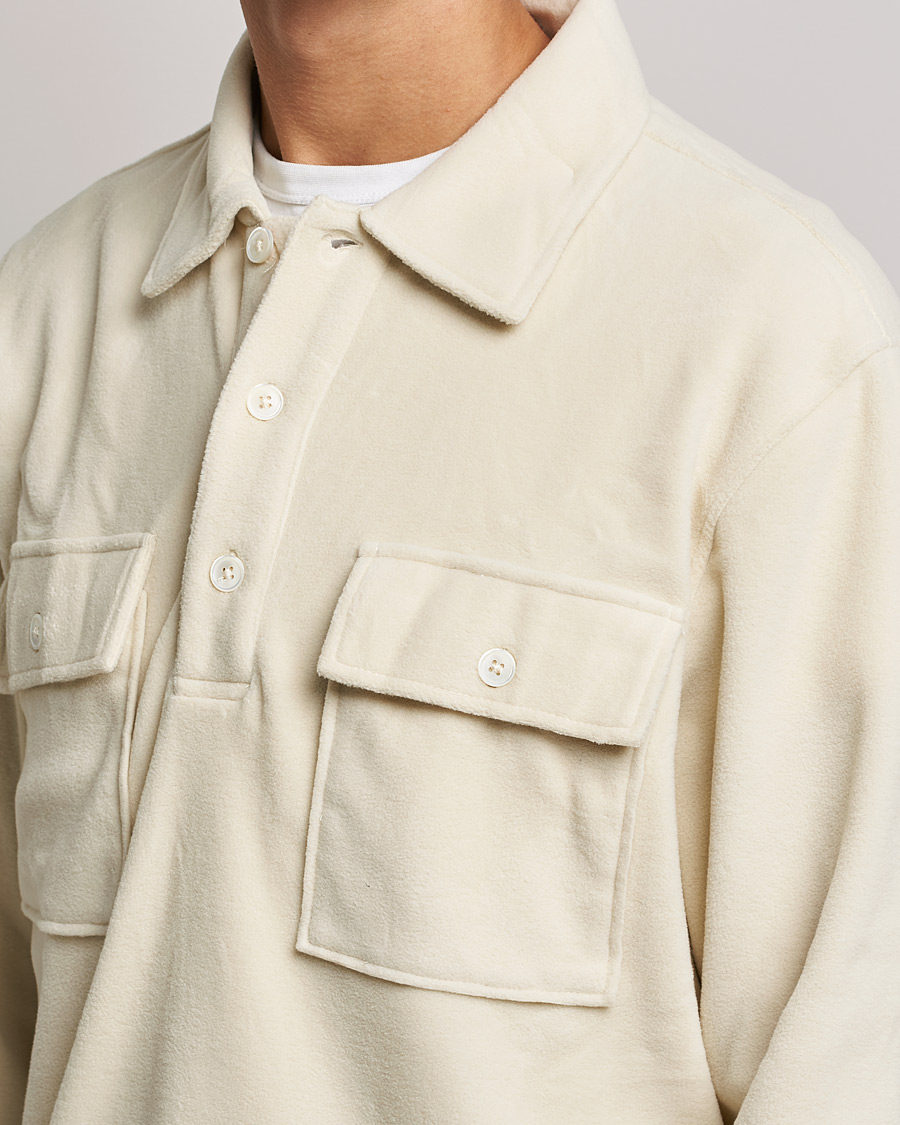 Herren | Pullover | NN07 | Vinny Micro Fleece Polo Ecru