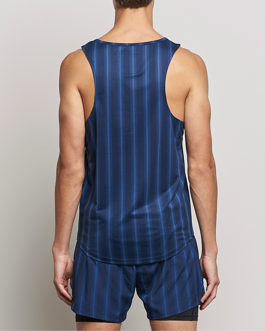 Herren | T-Shirts | NN07 | Combat Singlet Navy Stripe