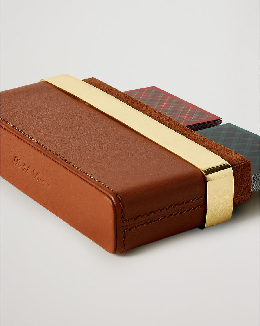 Herr | Livsstil | Ralph Lauren Home | Westover Leather Playing Cards Set Brown