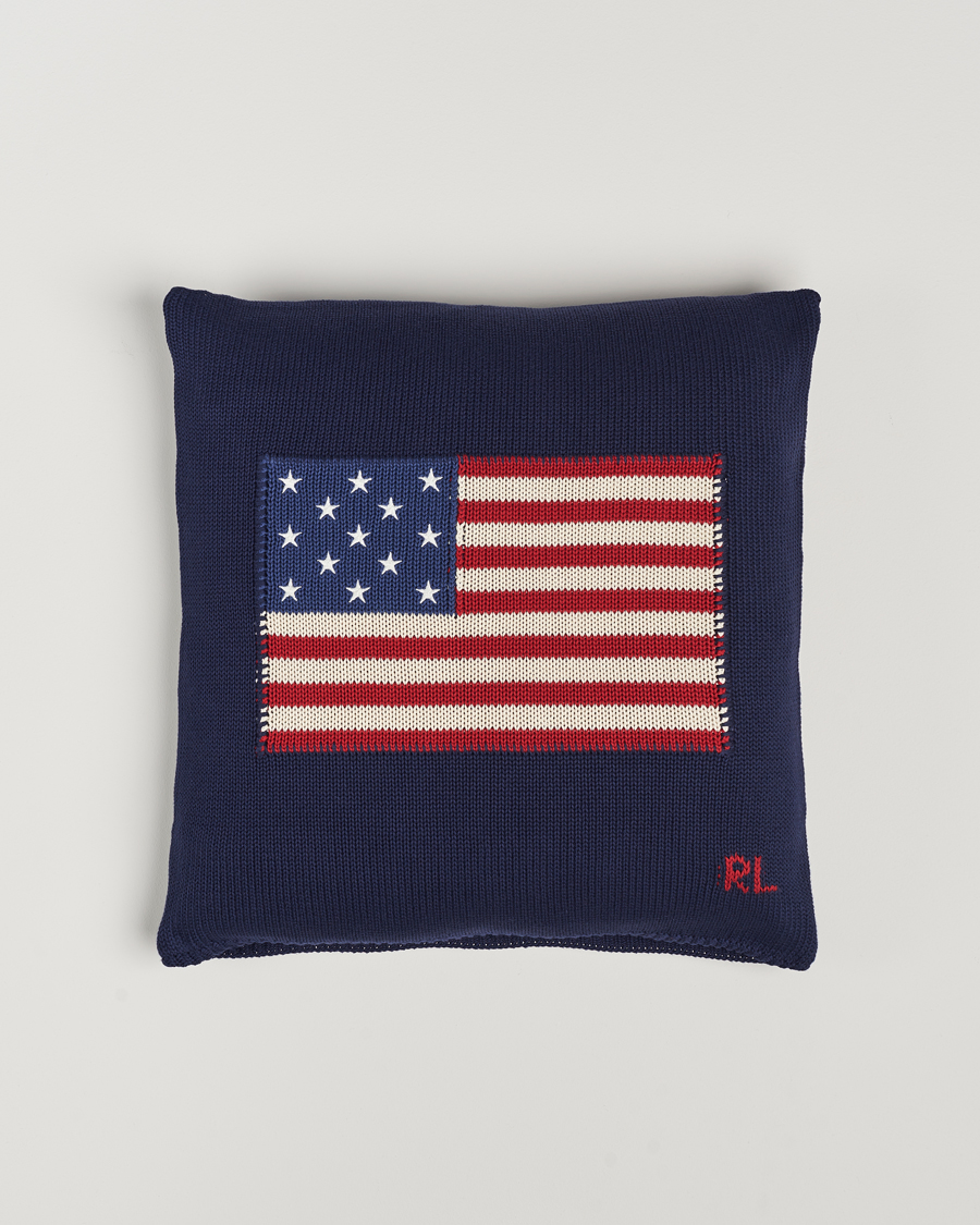 Herren | Für das Zuhause | Ralph Lauren Home | RL Flag 50x50 cm Throw Pillow Navy