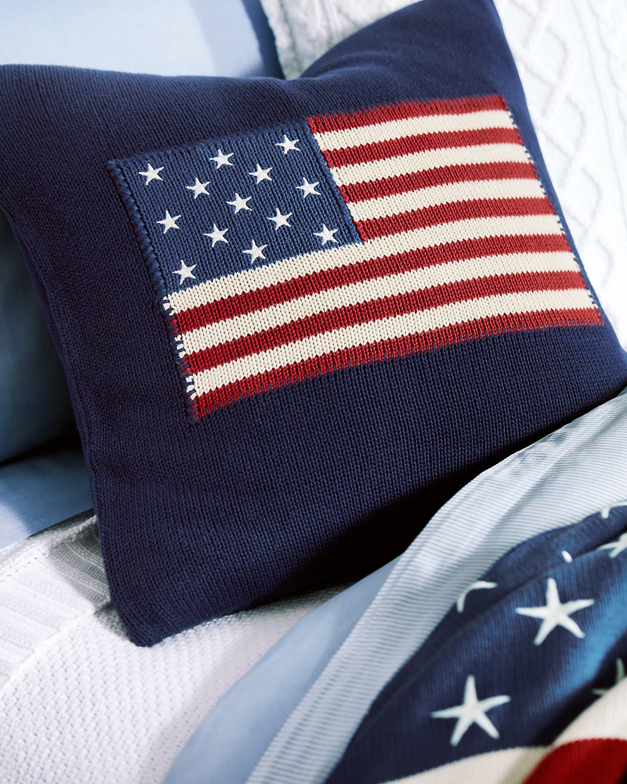 Herren | Für das Zuhause | Ralph Lauren Home | RL Flag 50x50 cm Throw Pillow Navy