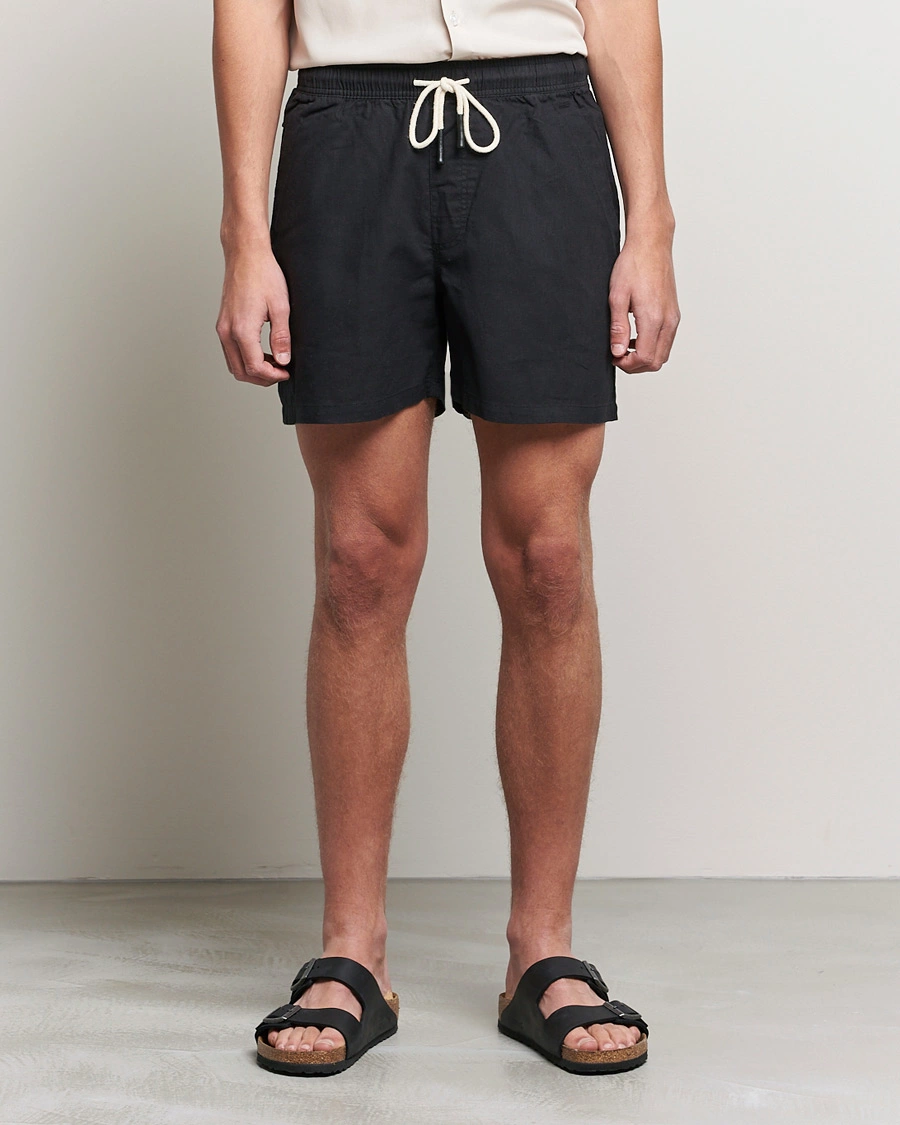 Herren | Shorts | OAS | Linen Shorts Black