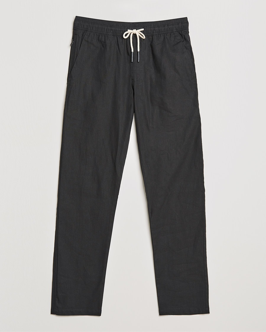 Herren | Hosen | OAS | Linen Long Pants Black