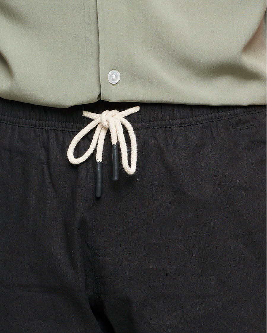 Herren | Hosen | OAS | Linen Long Pants Black