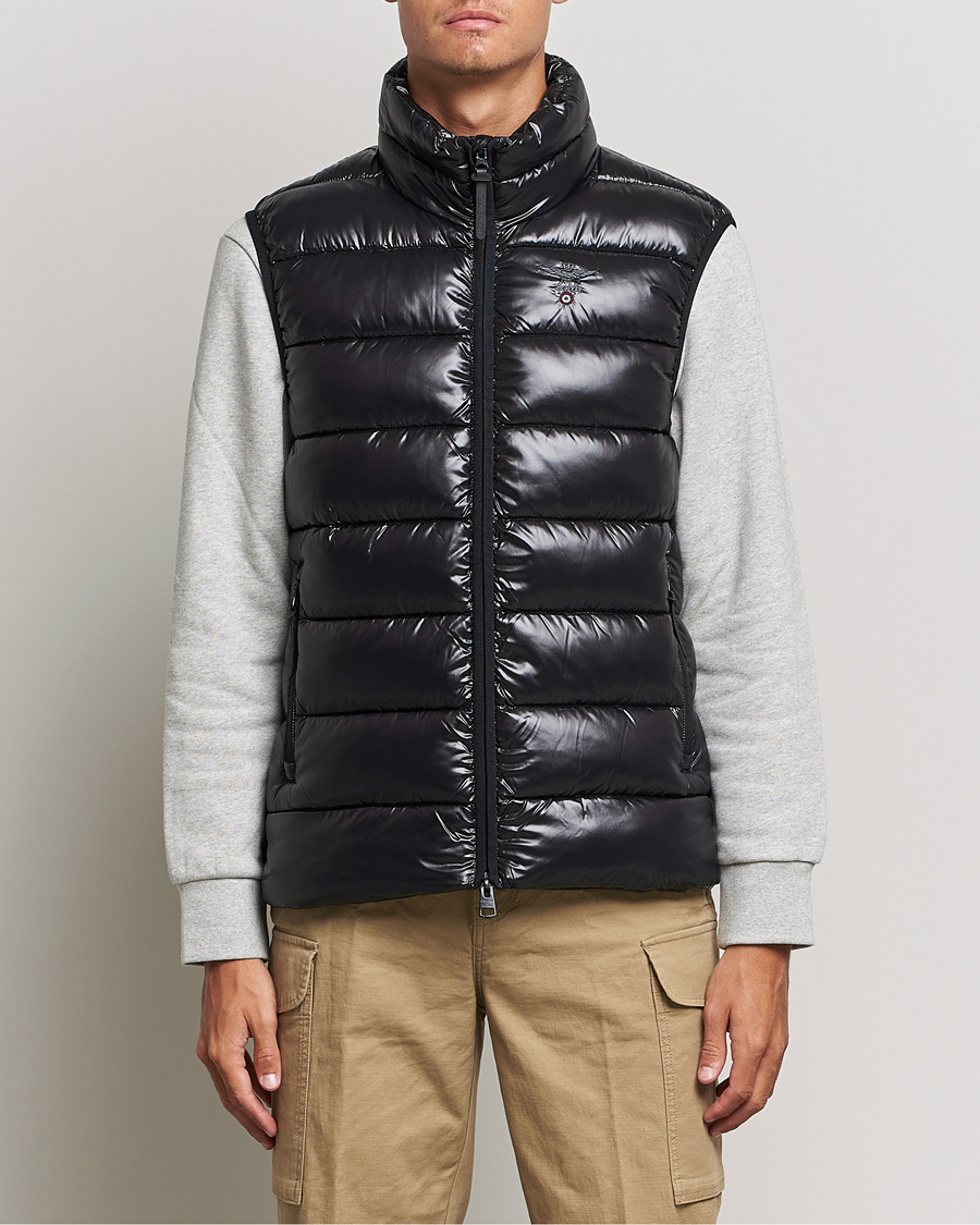Herren | Jacken | Aeronautica Militare | Padded Gilet Jet Black
