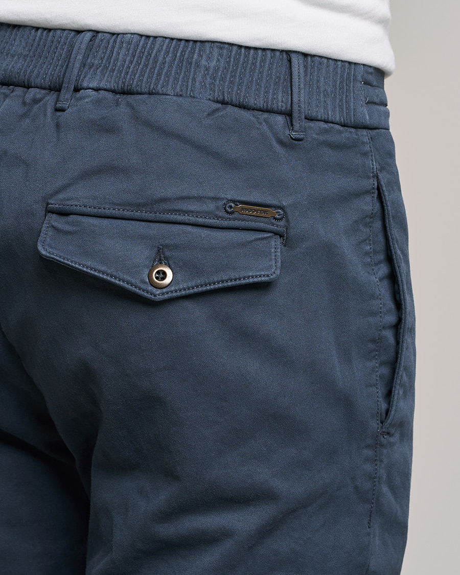 Herren | Hosen | Incotex | Slim Fit Satin Drawstring Joggers Navy