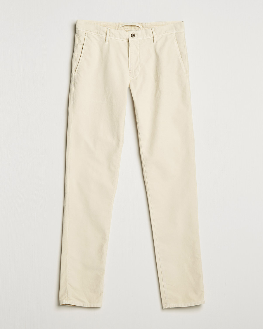 Herren | Hosen | Incotex | Slim Fit Vintage Moleskine Slacks Light Beige