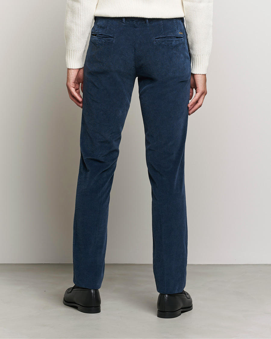 Herren | Hosen | Incotex | Slim Fit Leisure Cord Slacks Dark Blue
