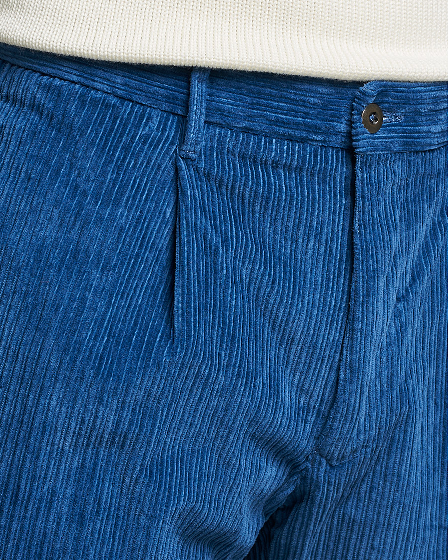 Herren | Hosen | Incotex | Regular Fit Heavy Cord Slacks Royal Blue