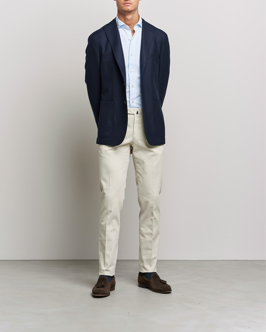 Herren | Hosen | Incotex | Slim Fit Cotton Stretch Chinos Light Beige