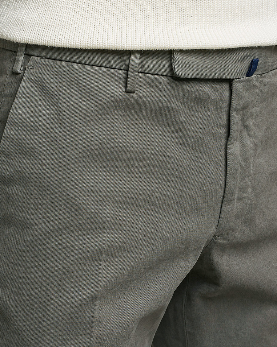 Herren | Hosen | Incotex | Slim Fit Cotton Stretch Chinos Grey