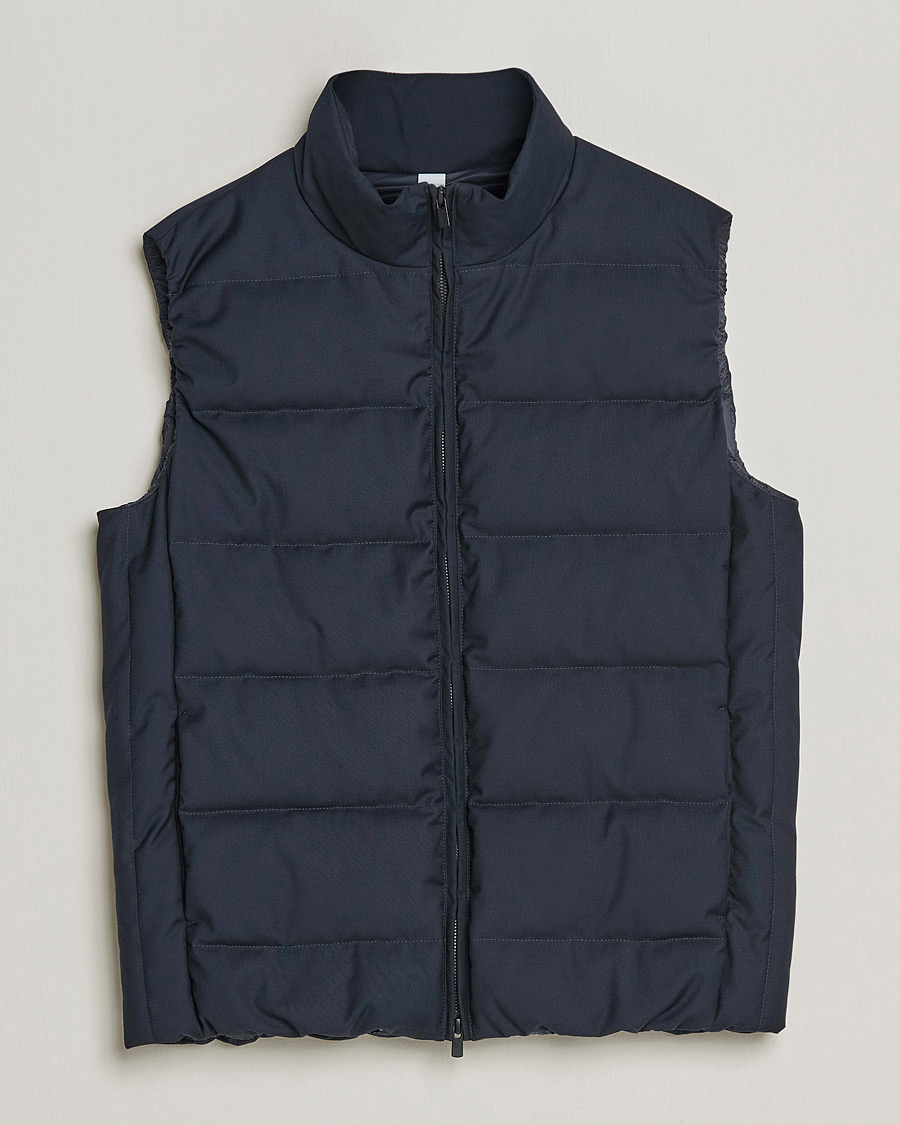 Herren | Jacken | Slowear | Tekno Sartorial Wool Down Vest Navy