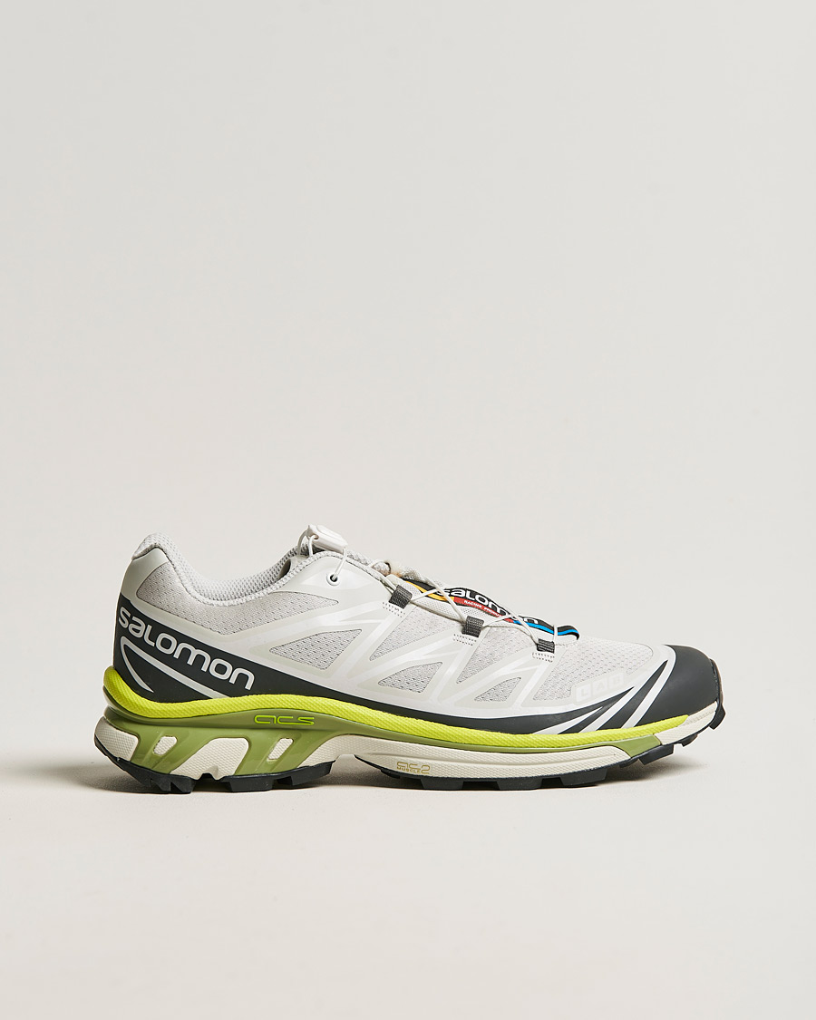 Herren | Salomon XT-6 Running Sneakers Grey/Yellow | Salomon | XT-6 Running Sneakers Grey/Yellow