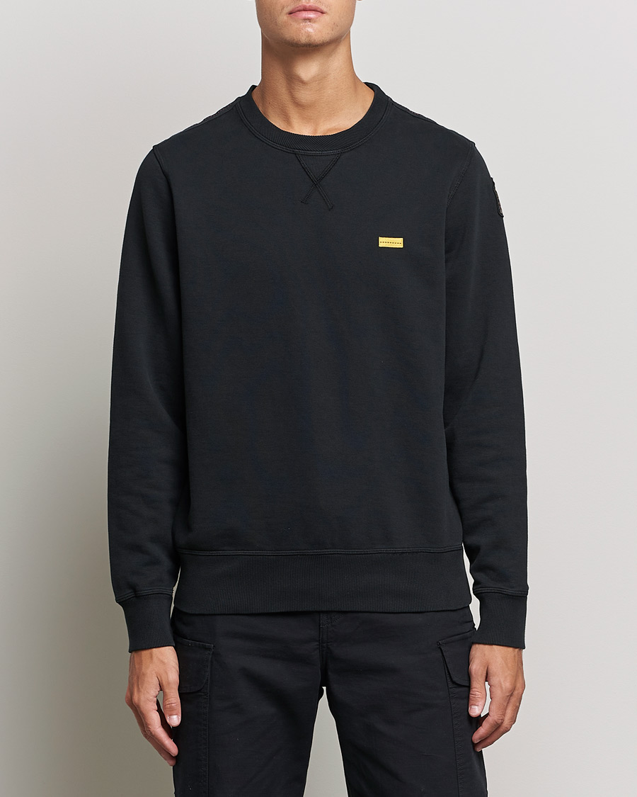 Herren |  | Parajumpers | Basic Cotton Fleece Sweatshirt Black