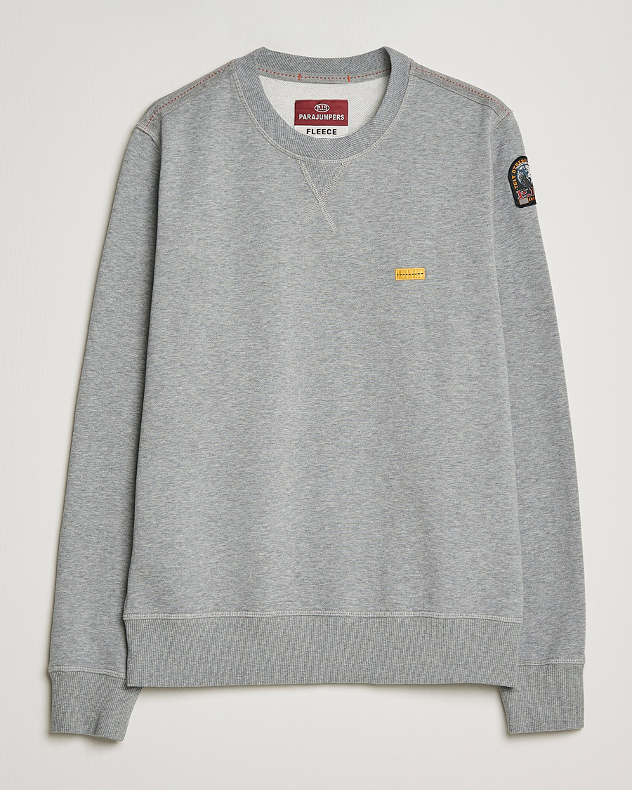 Herren | Pullover | Parajumpers | Basic Cotton Fleece Sweatshirt Silver Melange