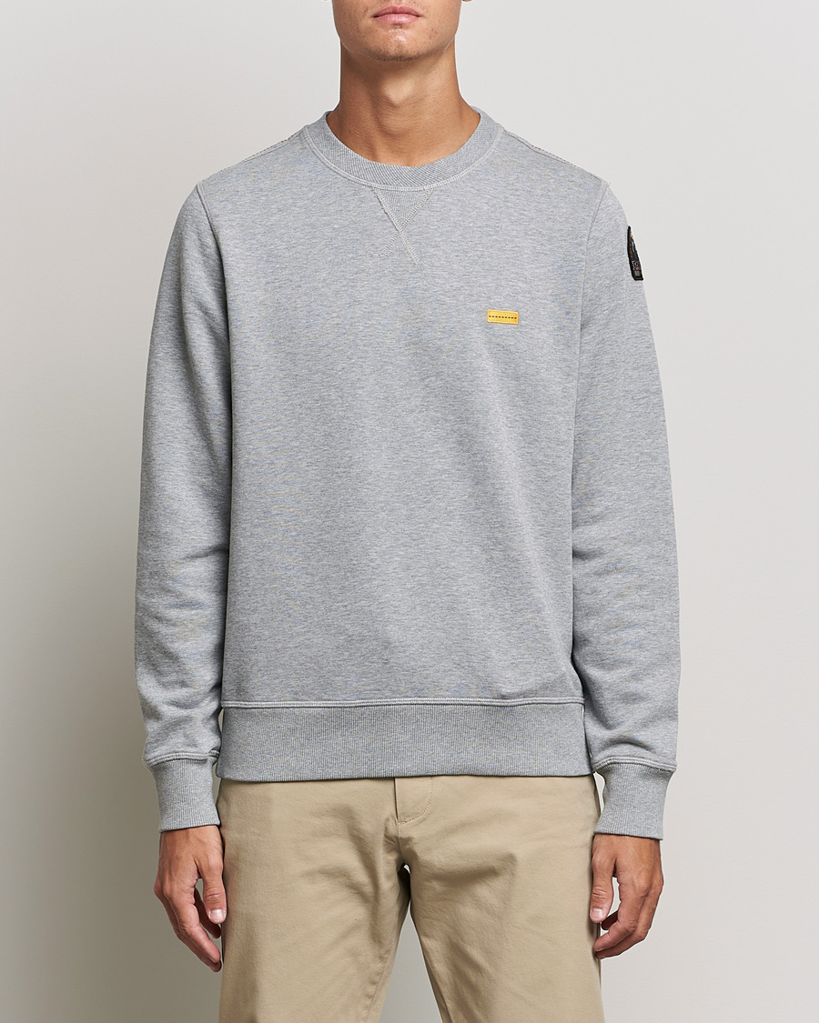 Herren | Pullover | Parajumpers | Basic Cotton Fleece Sweatshirt Silver Melange
