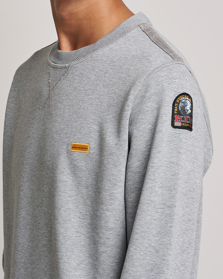 Herren | Pullover | Parajumpers | Basic Cotton Fleece Sweatshirt Silver Melange