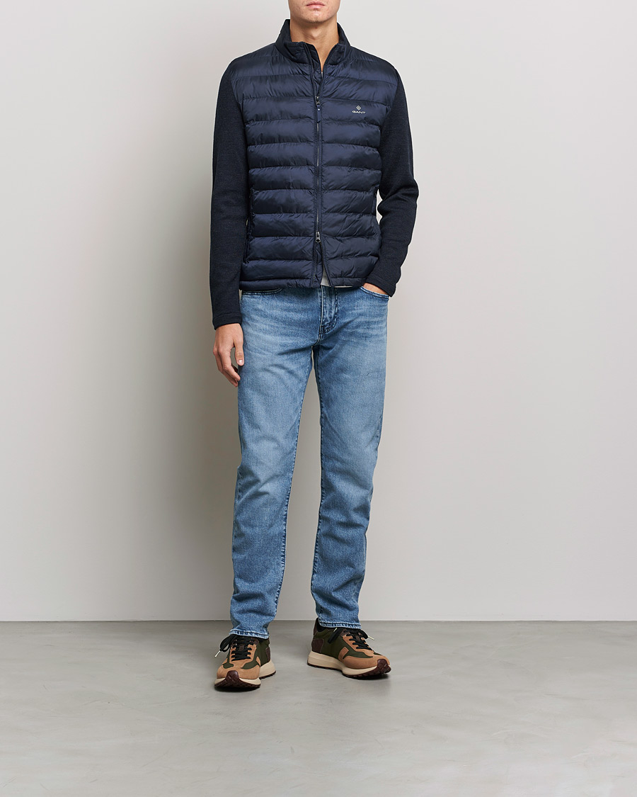 Herren | Jacken | GANT | Midex Media Light Padded Jacket Evening Blue