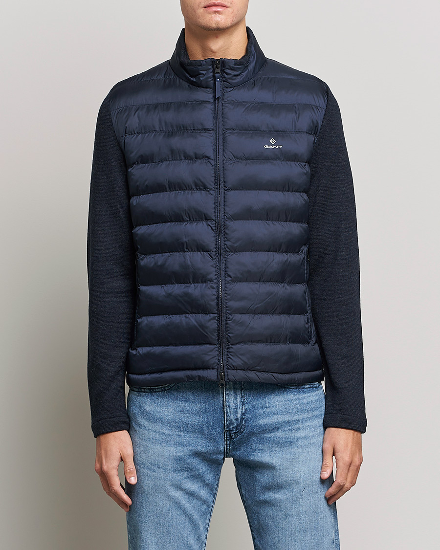 Herren | Jacken | GANT | Midex Media Light Padded Jacket Evening Blue