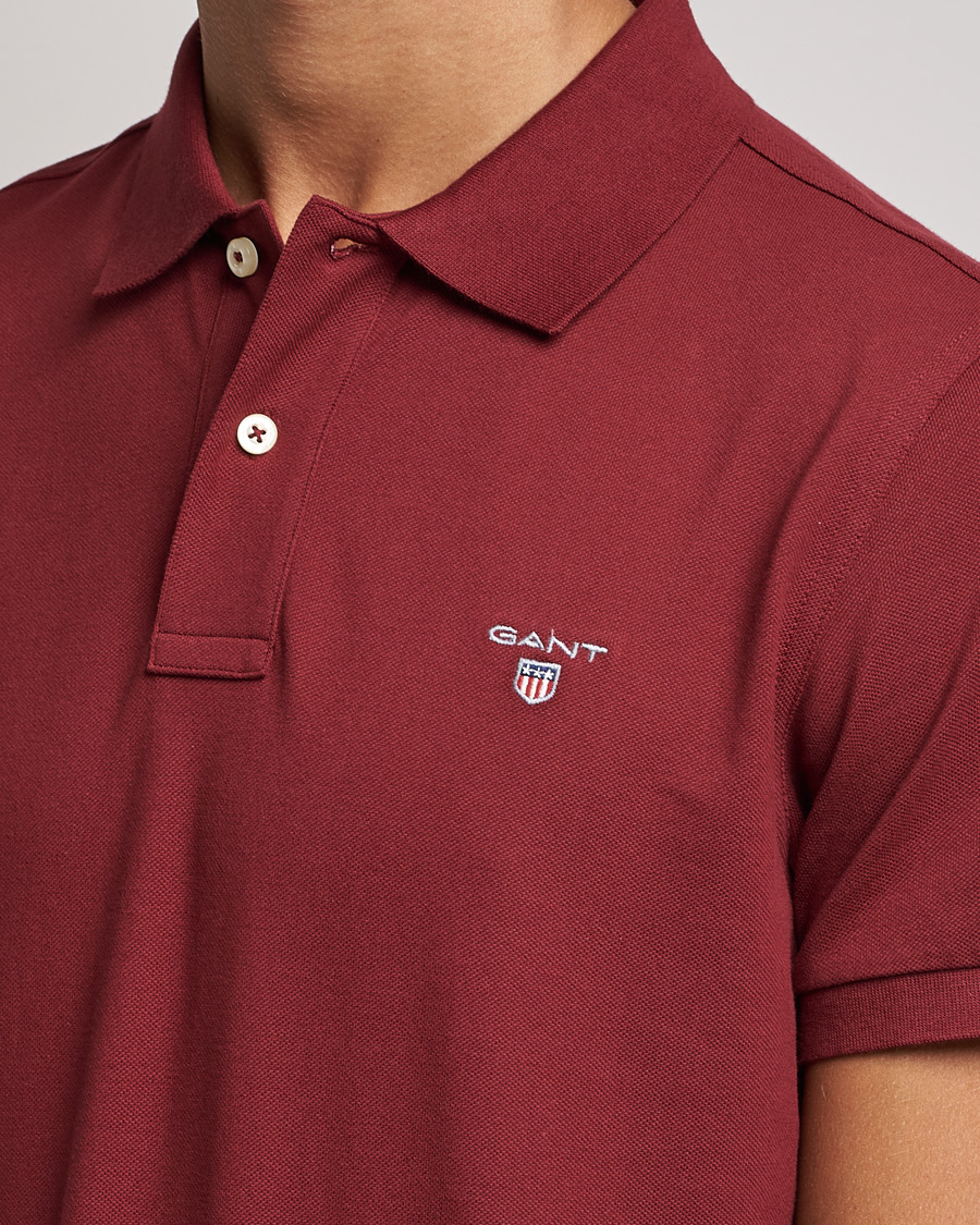 Herren | Poloshirt | GANT | The Original Polo Plumped Red