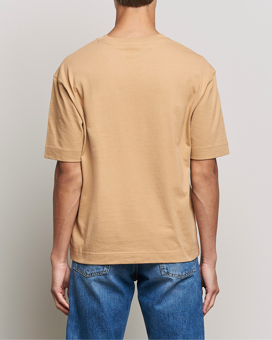 Herren | T-Shirts | GANT | Icon Crew Neck T-shirt Toffee Beige