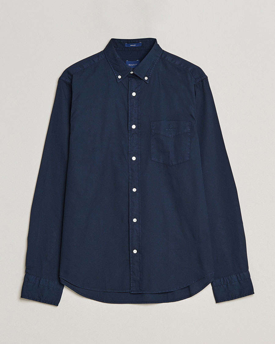 Herren |  | GANT | Regular Fit Garment Dyed Oxford Shirt Evening Blue