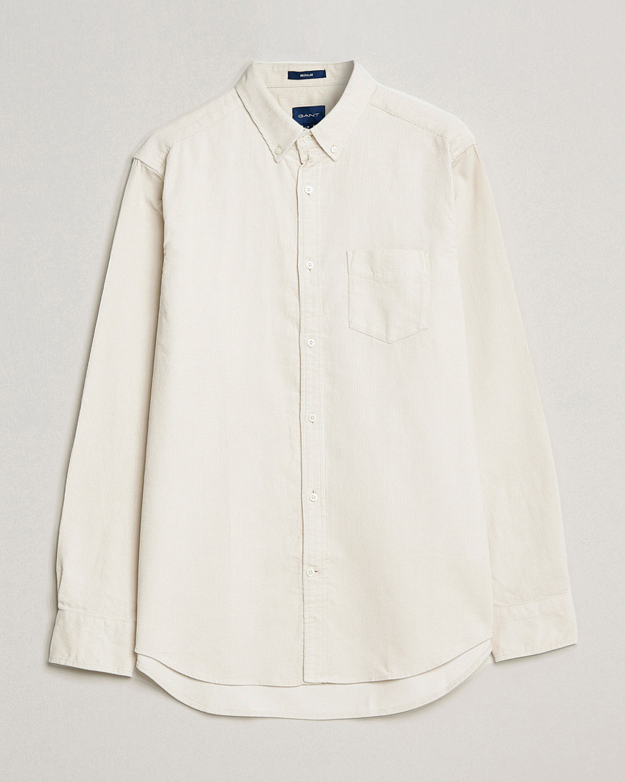 Herren | Hemden | GANT | Regular Fit Corduroy Shirt Putty