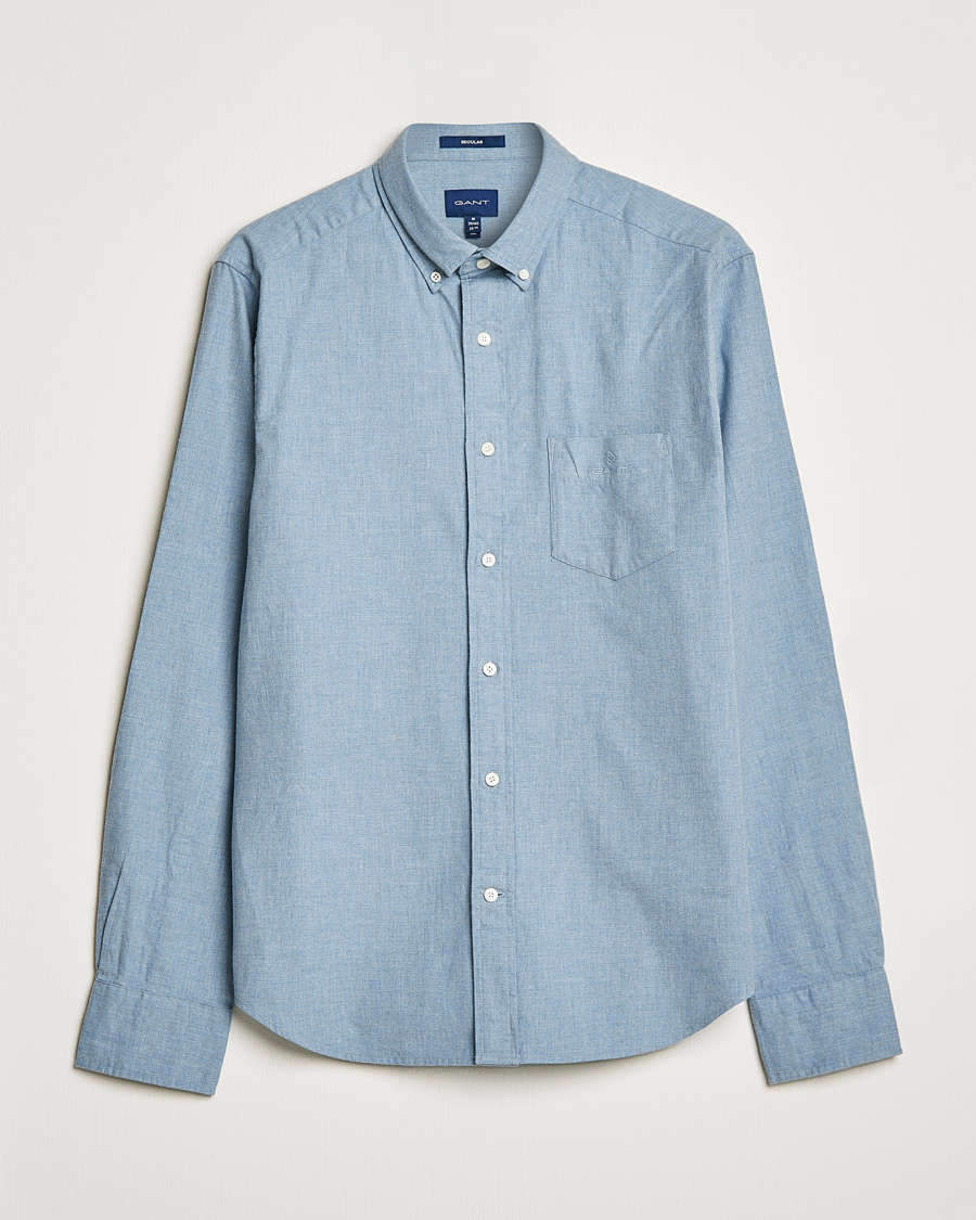 Herren | Hemden | GANT | Regular Fit Flannel Shirt Atlantic Sea
