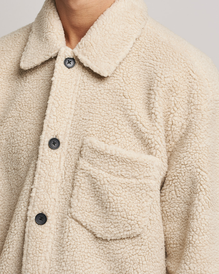Herren | Hemden | GANT | Sherpa Fleece Overshirt Putty