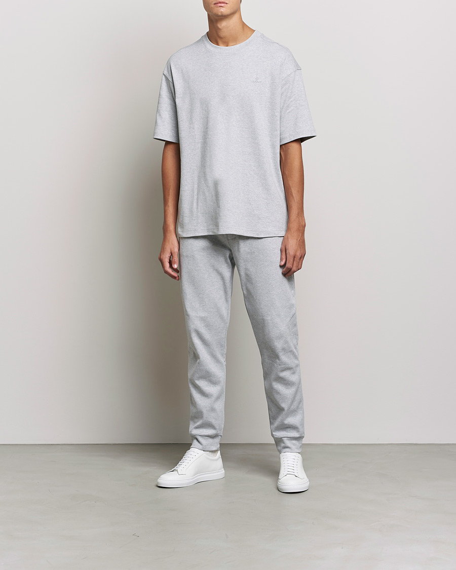 Herren | Schlafanzüge & Bademäntel | GANT | Premium Loungewear Set Light Grey Melange