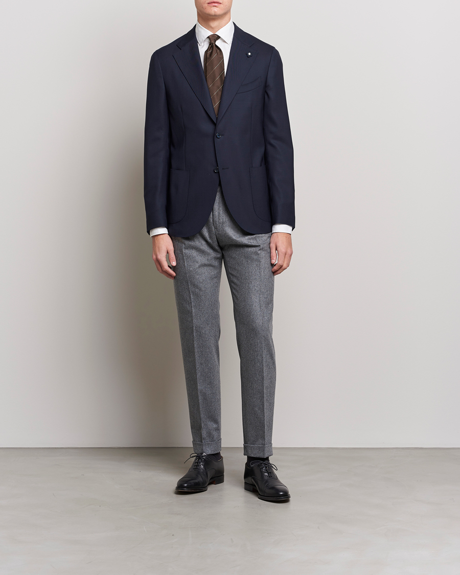 Herren | Sakkos | Lardini | Patch Pocket Wool Blazer Navy