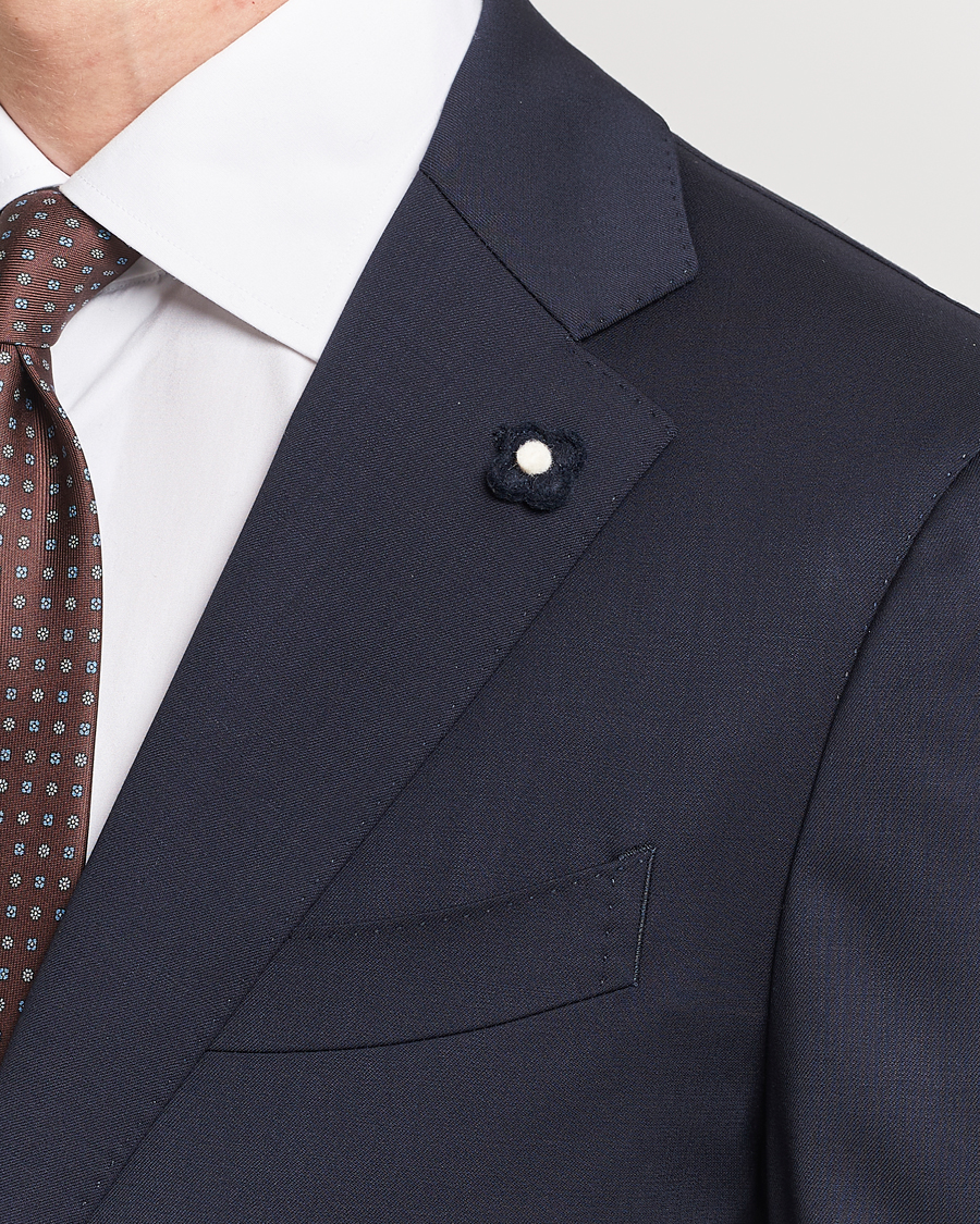 Herren | Sakkos | Lardini | Two Button Wool Blazer Navy