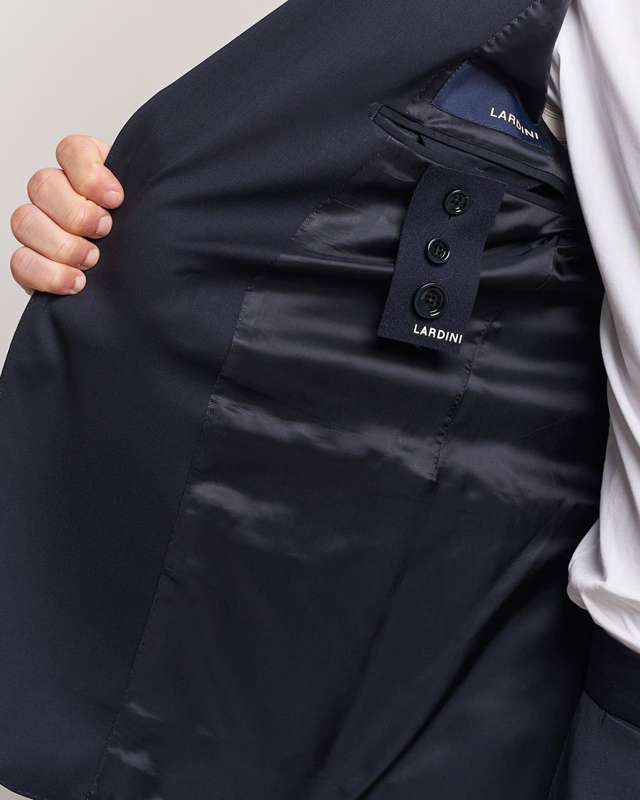 Herren | Sakkos | Lardini | Two Button Wool Blazer Navy