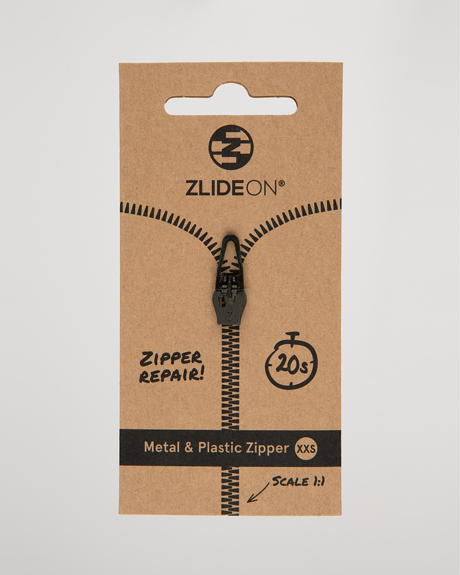 Herren | Textilpflege | ZlideOn | Normal Plastic & Metal Zipper Black XXS