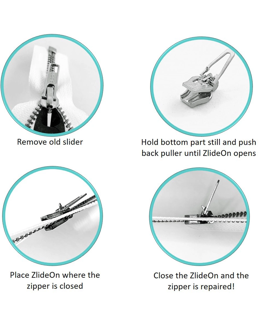 Herren |  | ZlideOn | 3-Pack Zippers Silver L