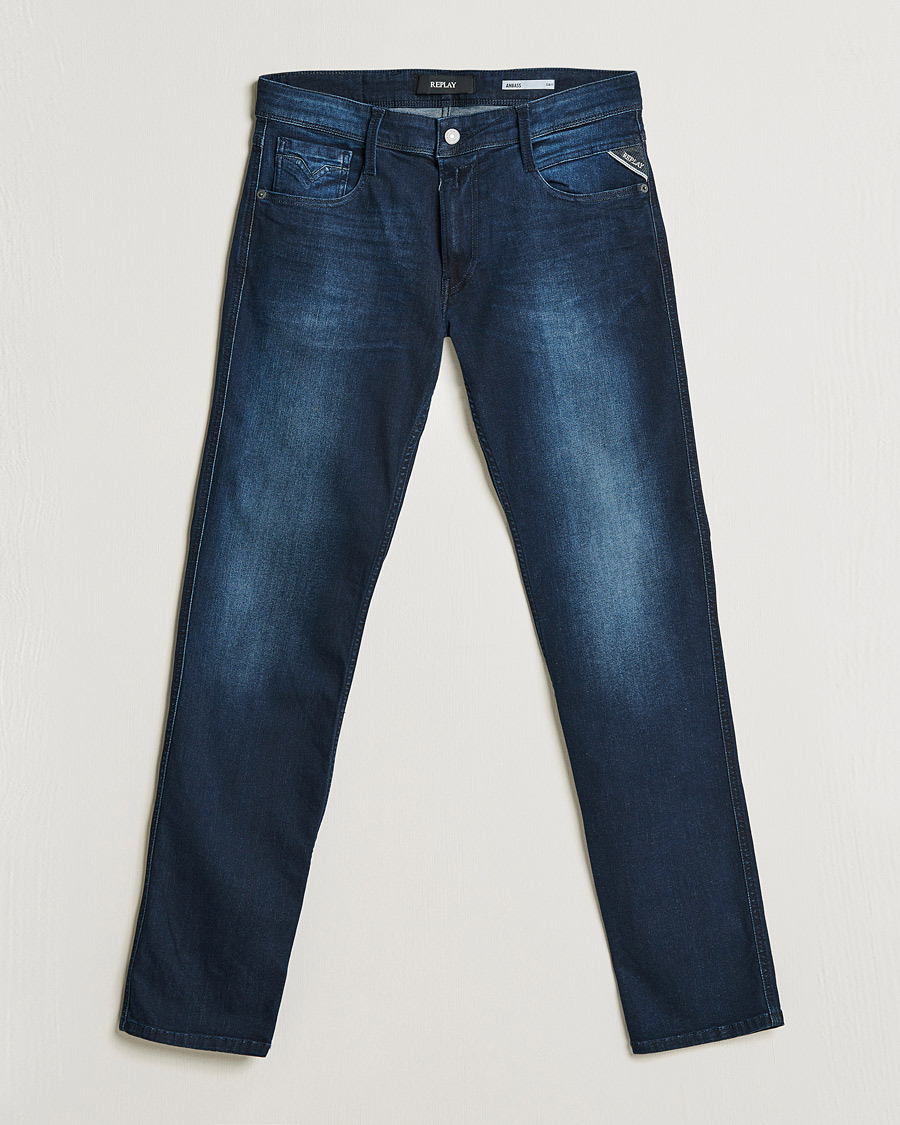 Herren | Jeans | Replay | Anbass Powerstretch Jeans Dark Blue