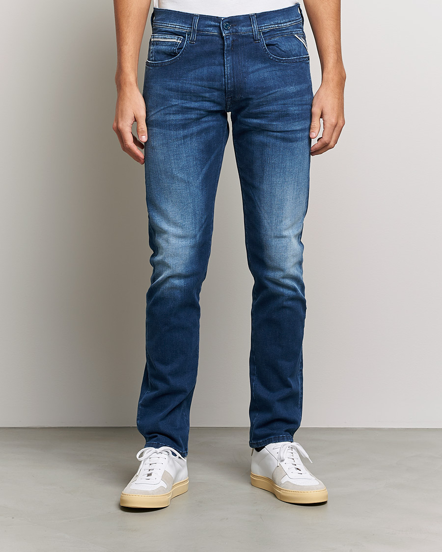 Herren | Jeans | Replay | Grover Hyperflex Jeans Medium Blue