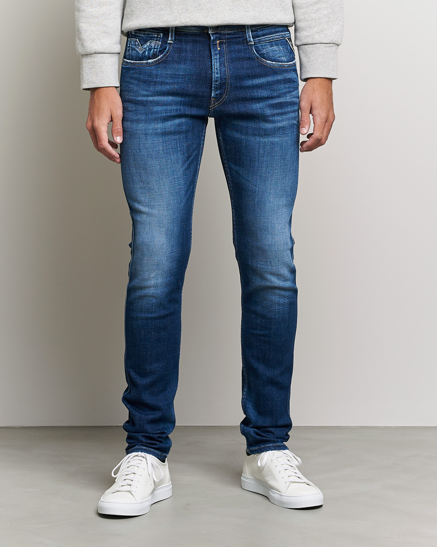 Herren | Jeans | Replay | Anbass 1 Year Wash Jeans Dark Blue