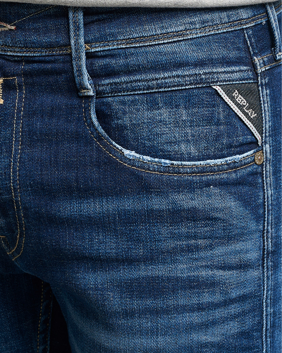 Herren | Jeans | Replay | Anbass 1 Year Wash Jeans Dark Blue
