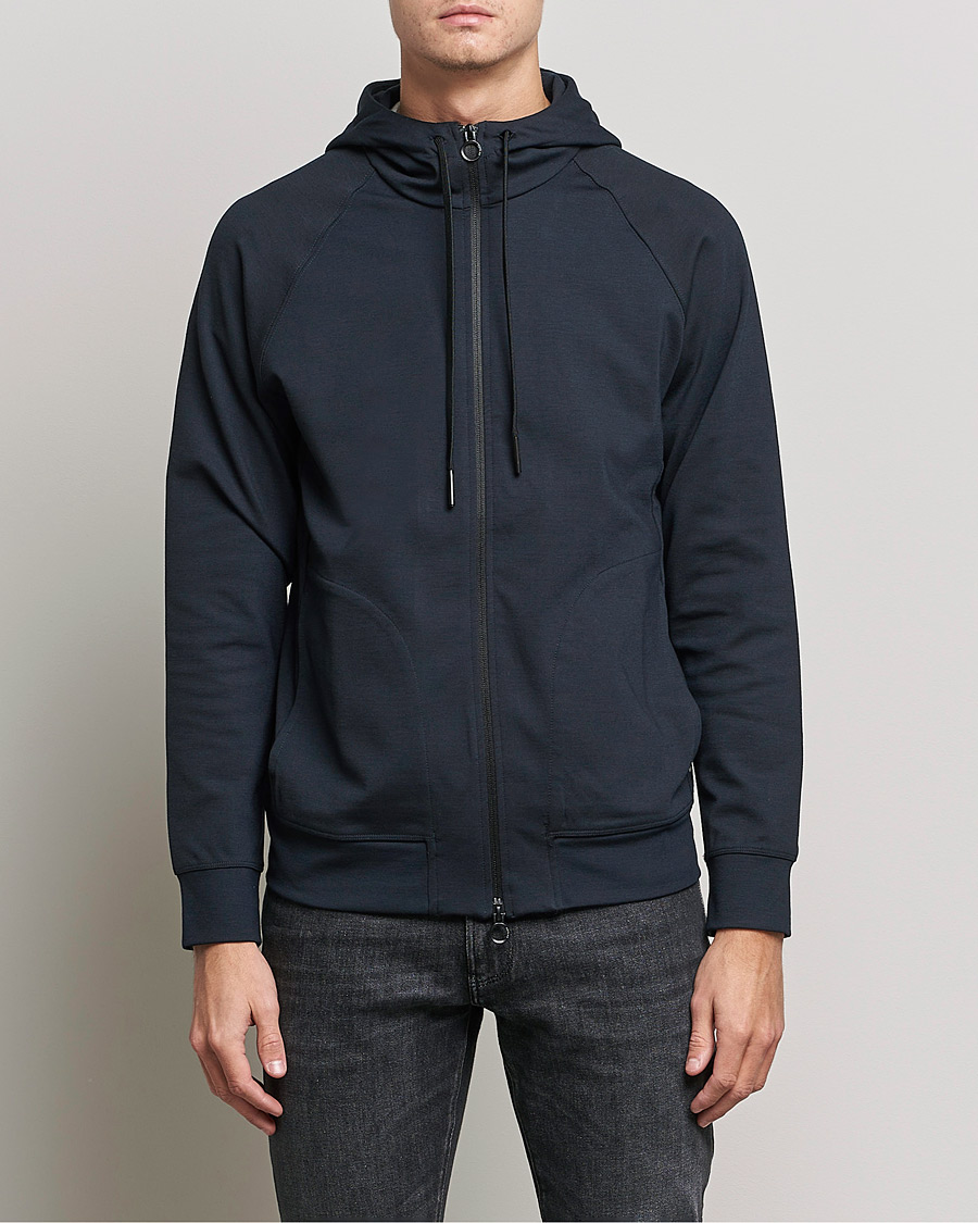 Herren | Pullover | Replay | Sartoriale Shiny Full Zip Hoodie Dark Blue