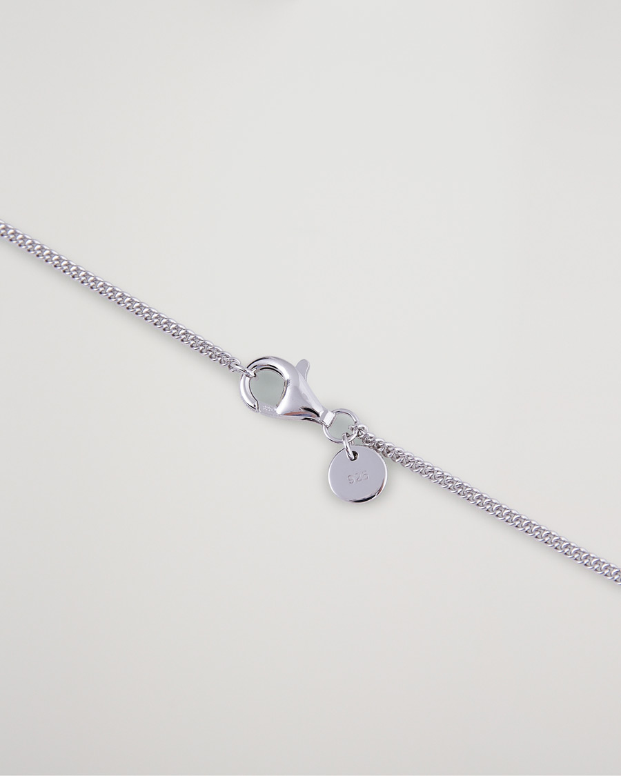 Men |  | Tom Wood | Curb Chain Slim Necklace Silver