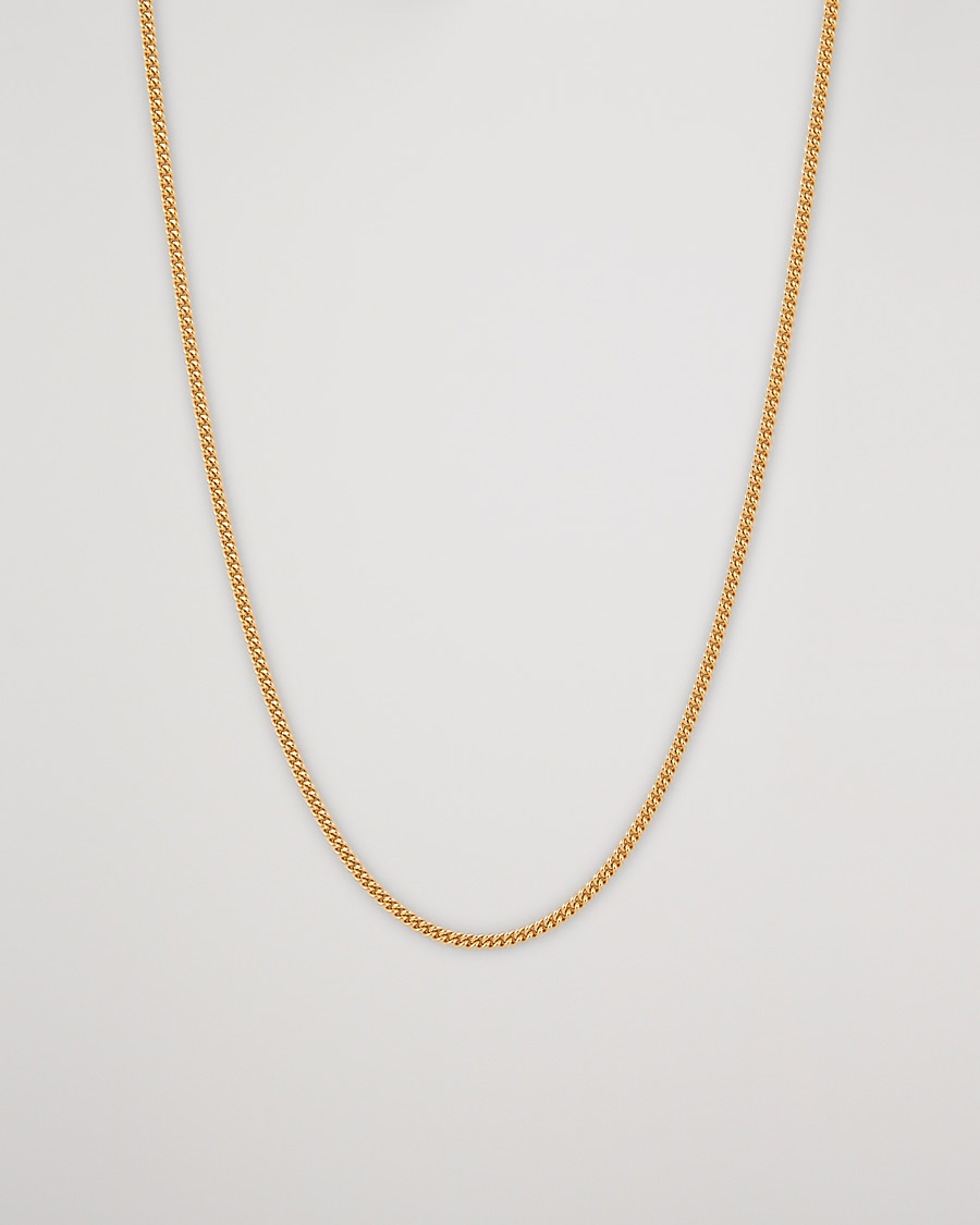 Herren |  | Tom Wood | Curb Chain Slim Necklace Gold