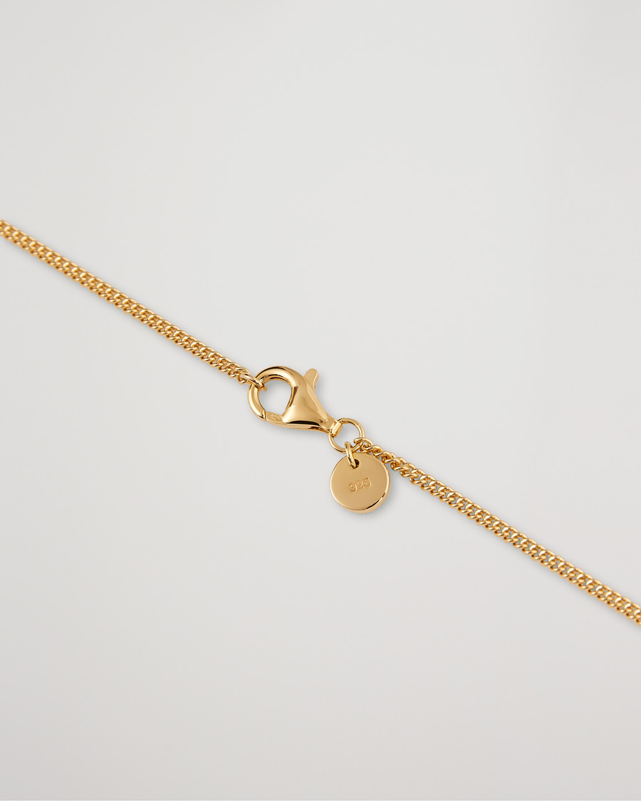 Herren |  | Tom Wood | Curb Chain Slim Necklace Gold